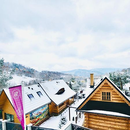 Stylowe Beskidy - Luksusowe Domki Z Saunami I Jacuzzi Leilighet Mutne Eksteriør bilde